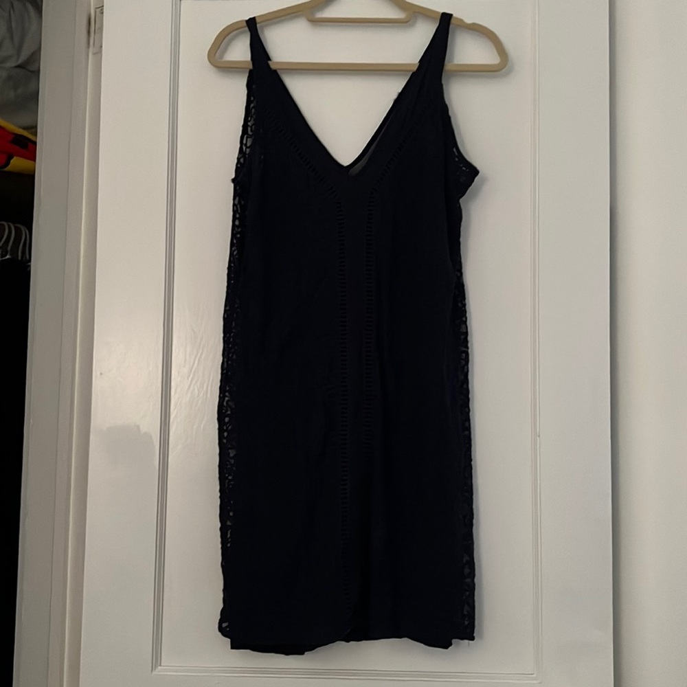 Blue lace dress